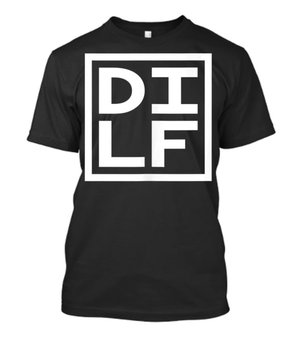 DILF Dad Square Minimal T-Shirt