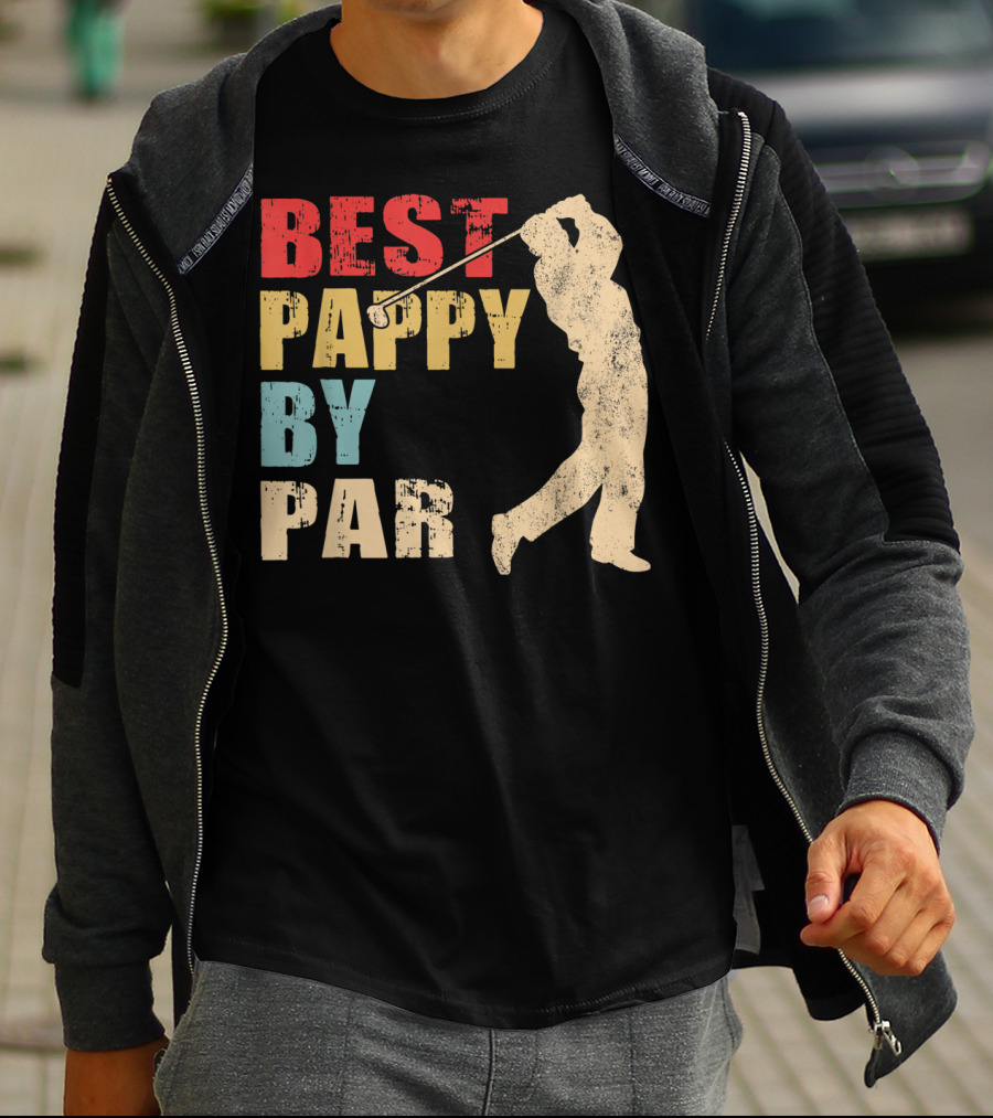 Best Pappy By Par Mens Father's Day Funny Golf Player T-Shirt