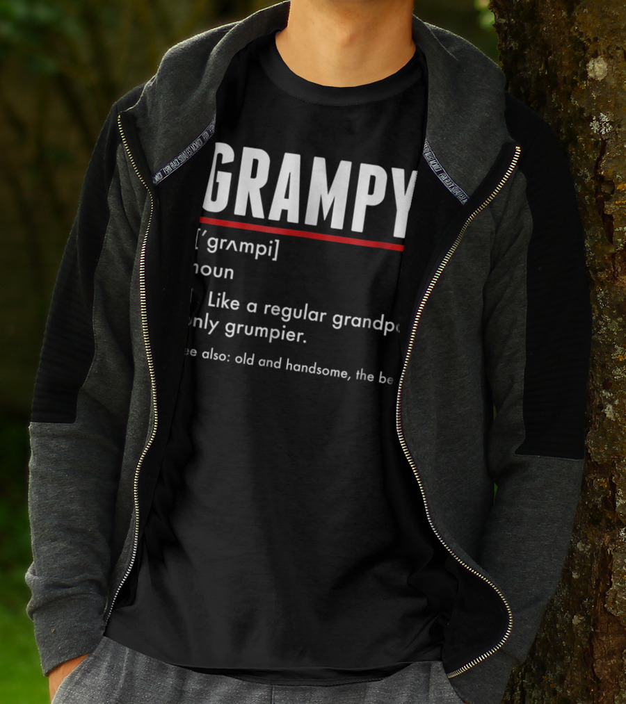 GRAMPY Like A Regular Grandpa Only Grumpier Old And Handsome The Best T-Shirt
