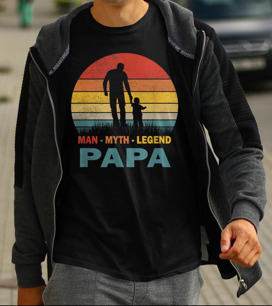 PAPA Man Myth Legend Mens Papa T-Shirt