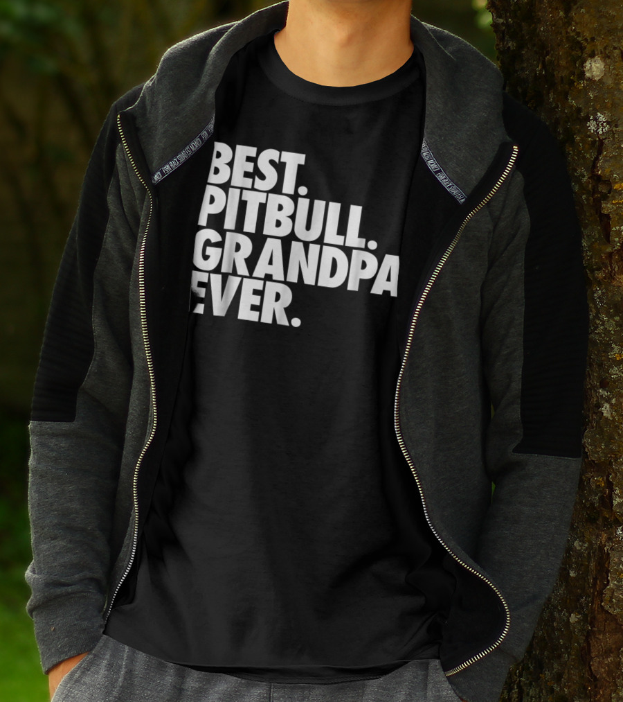 Best Pitbull Grandpa Ever T-Shirt