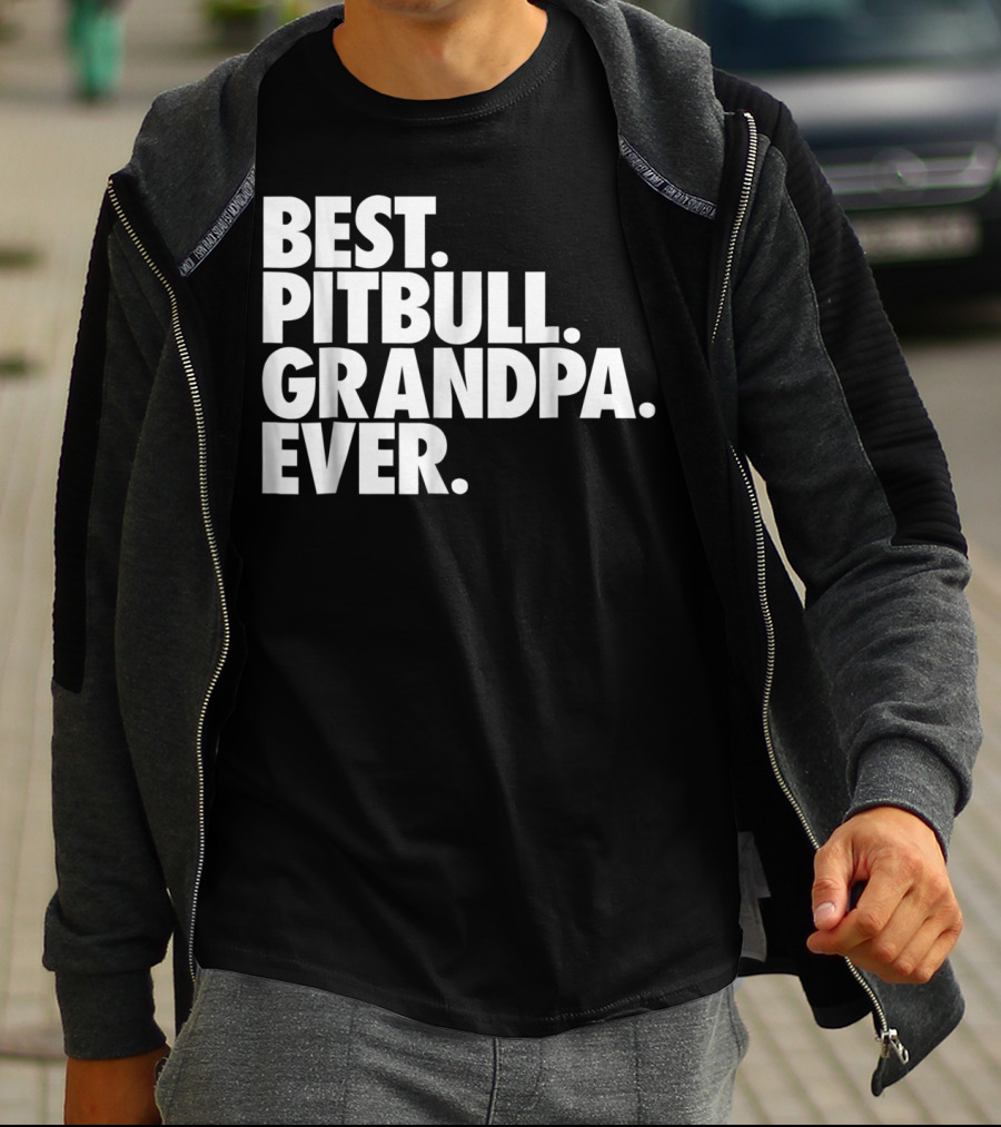 Best Pitbull Grandpa Ever T-Shirt