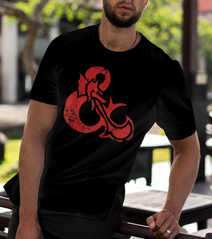 Dungeons And Dragons Red Ampersand Dragon T-Shirt
