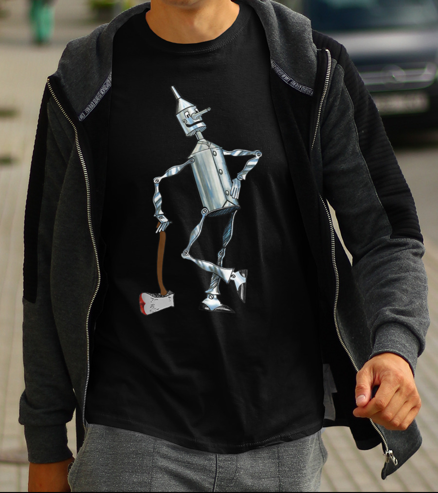Tin Man Wizard Of Oz Tin Woodsman With Axe T-Shirt