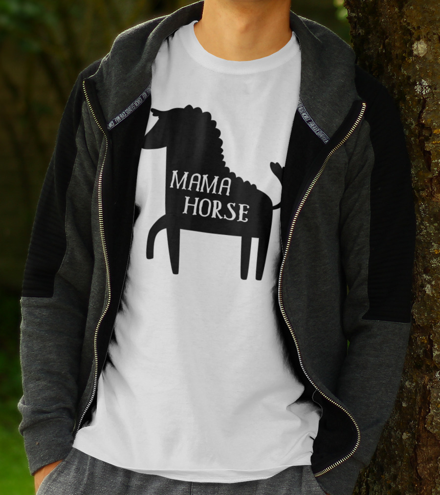 Mama Horse Funny Mother's Day Mom Farm T-Shirt