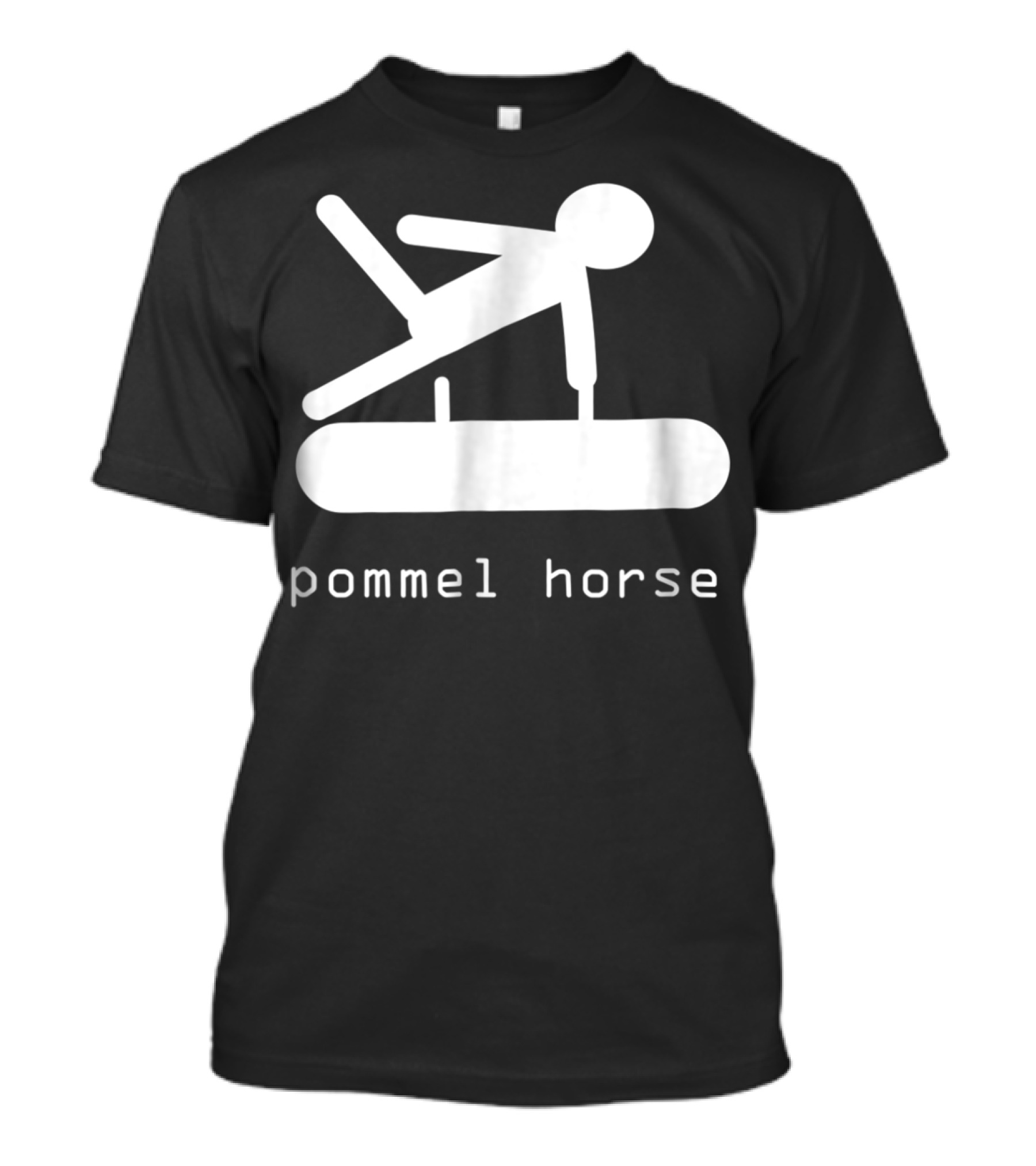 Gipsys Men Gymnastics Pommel Horse Event Stick Figure T-Shirt