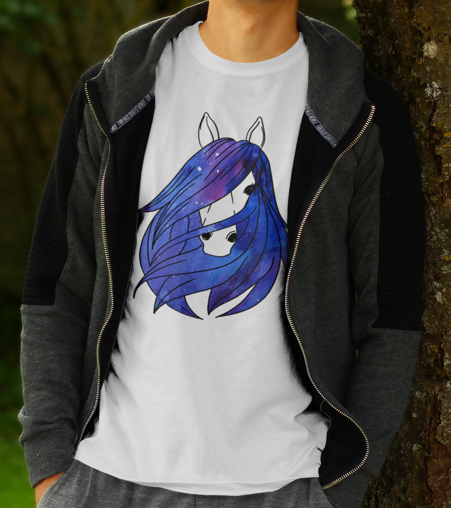 Galaxy Horse Mystical Equestrian For Girls With Starry Mane T-Shirt