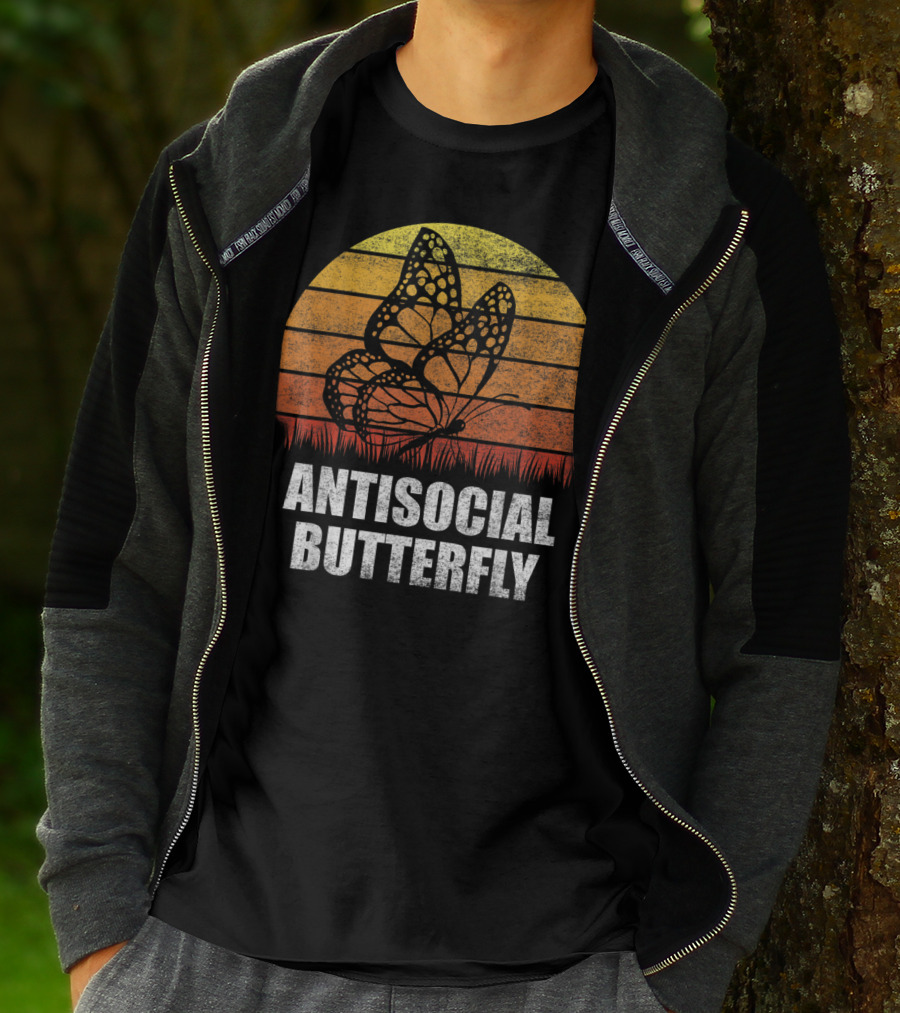 Antisocial Butterfly Classic Vintage Sunset T-Shirt