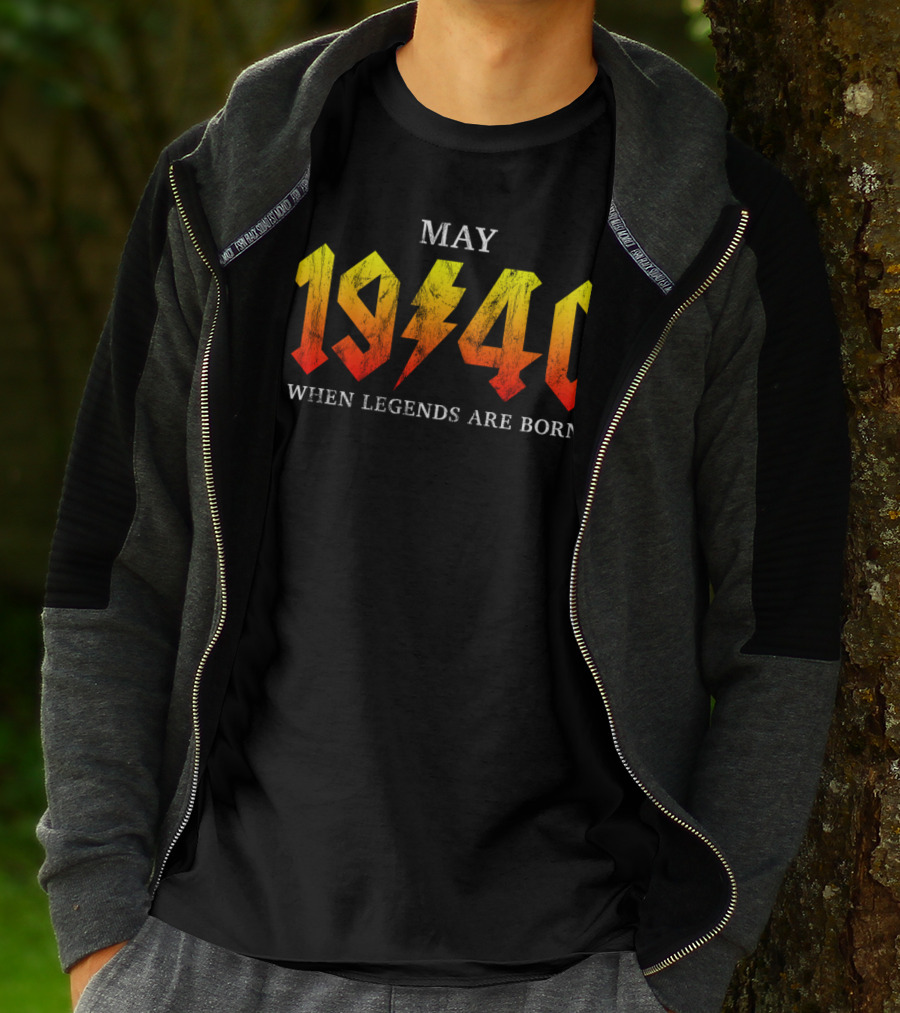 May 1940 Classic Rock Legends Born T-Shirt