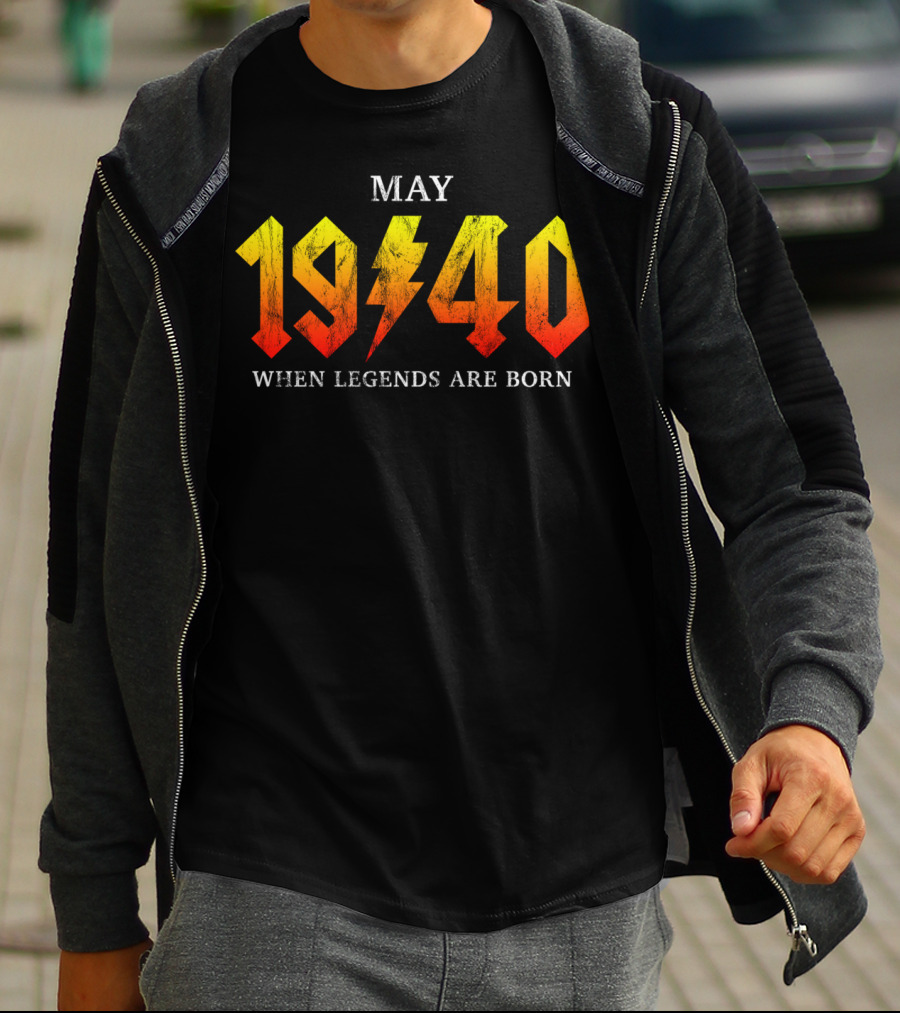 May 1940 Classic Rock Legends Born T-Shirt
