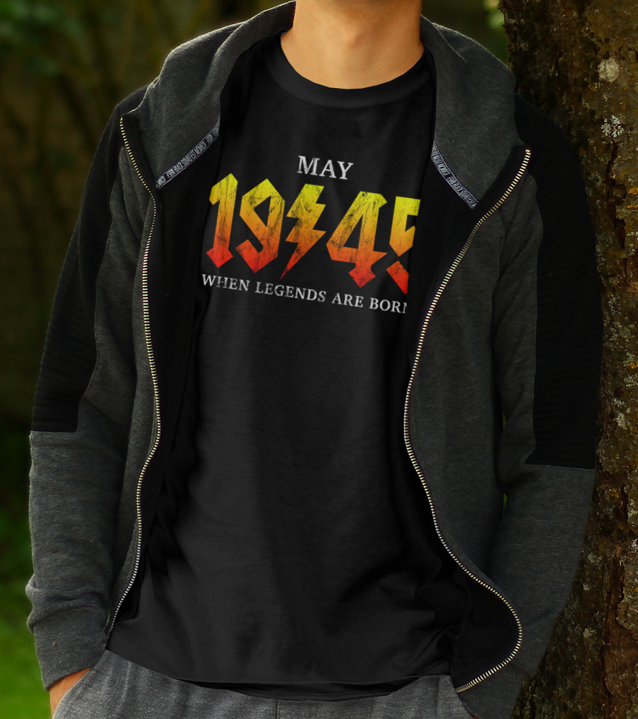 Classic Rock Legend Born May 1945 When Legends Are Born T-Shirt
