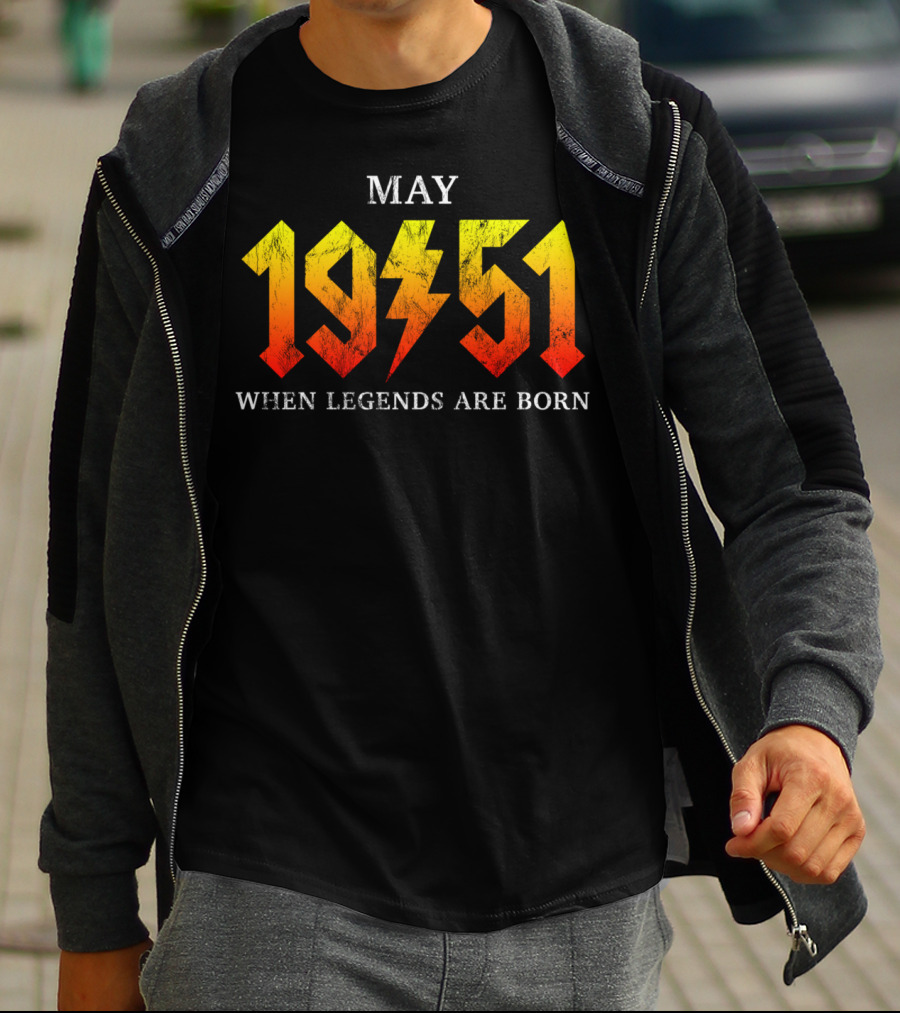 May 1951 When Legends Are Born Classic Rock Legend T-Shirt
