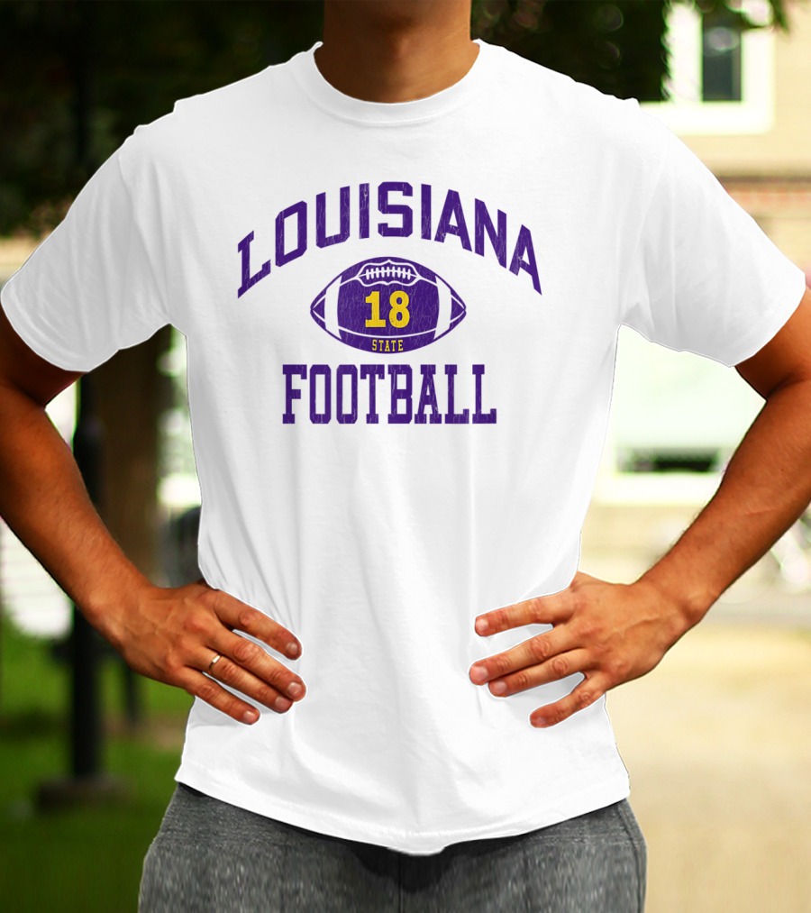 Louisiana State 18 Football Classic Number T-Shirt