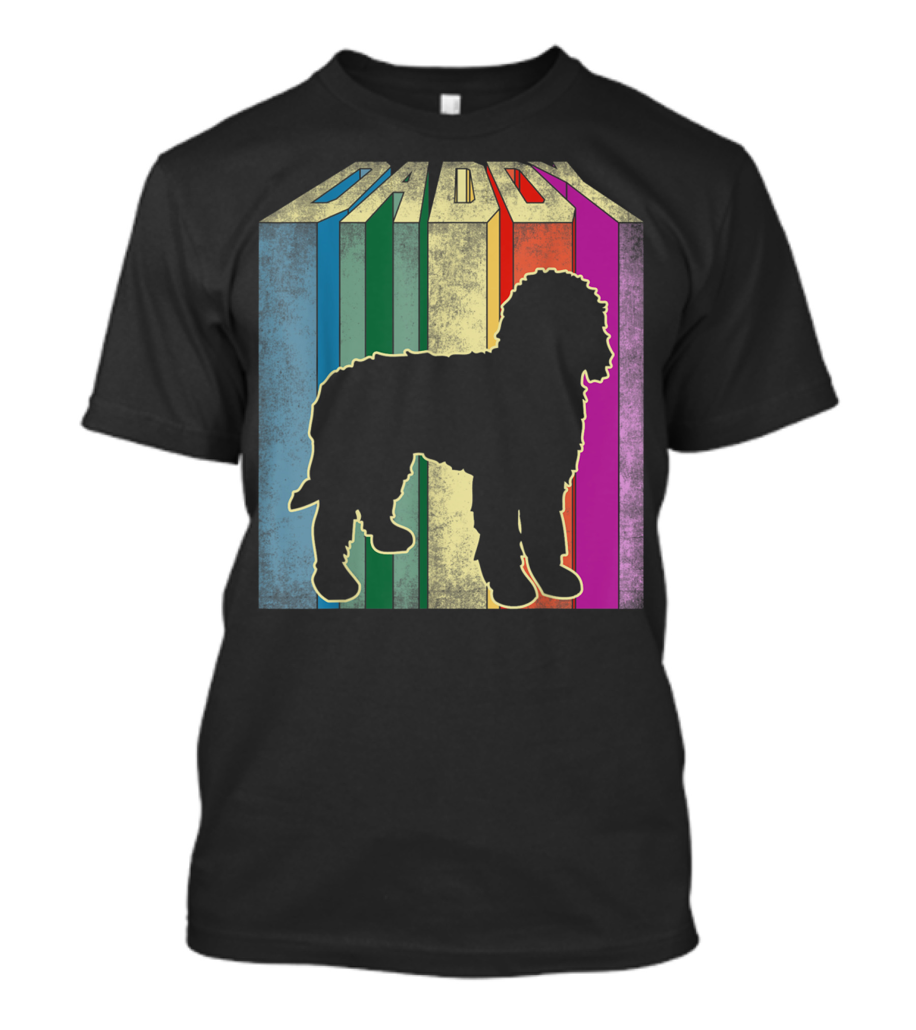 Daddy Multicolor Silhouette Doodle T-Shirt