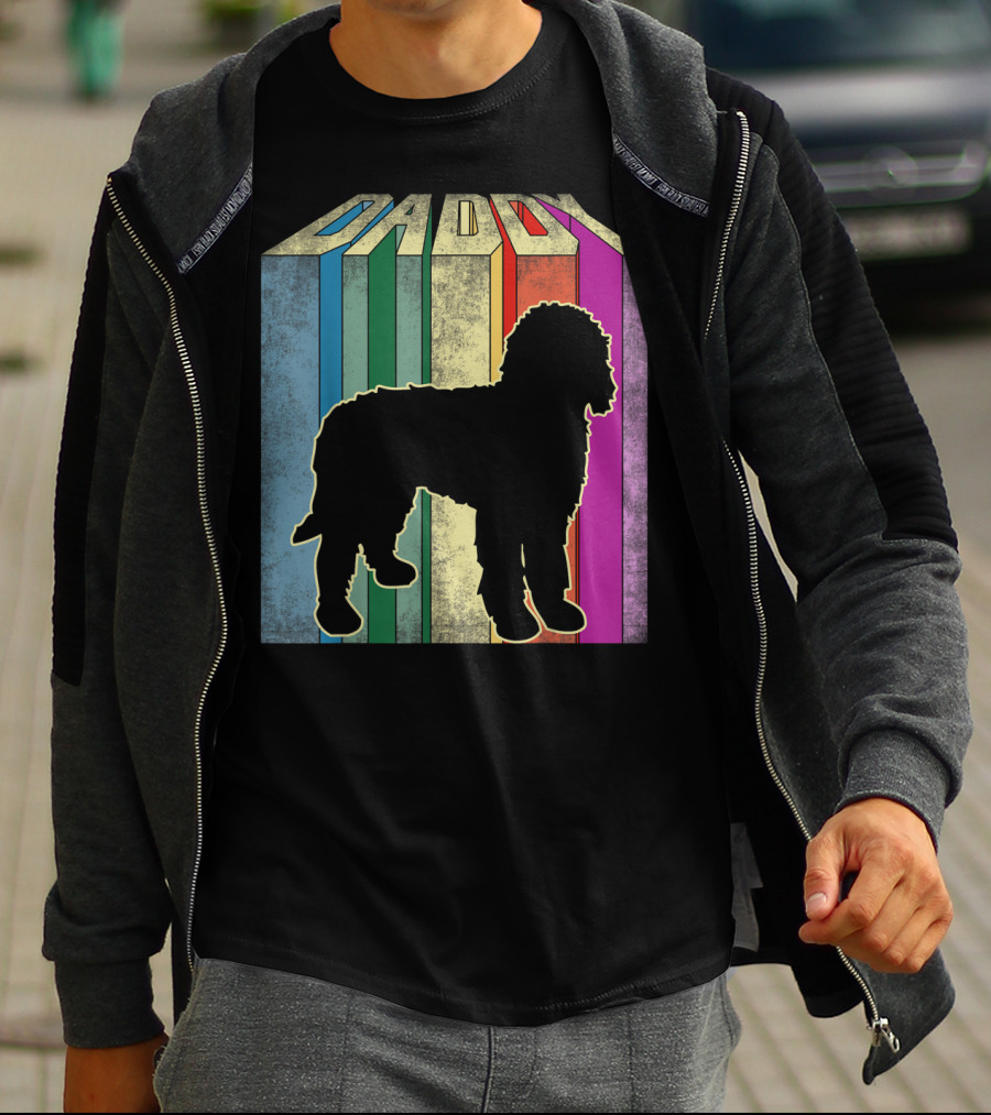 Daddy Multicolor Silhouette Doodle T-Shirt