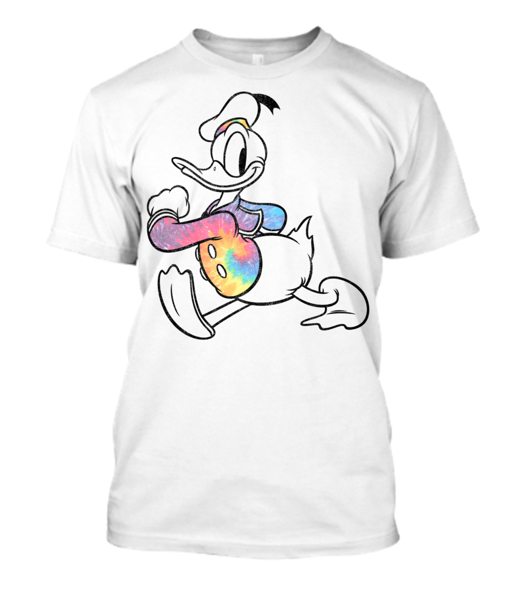 Disney Mickey And Friends Classic Donald Duck Rainbow T-Shirt