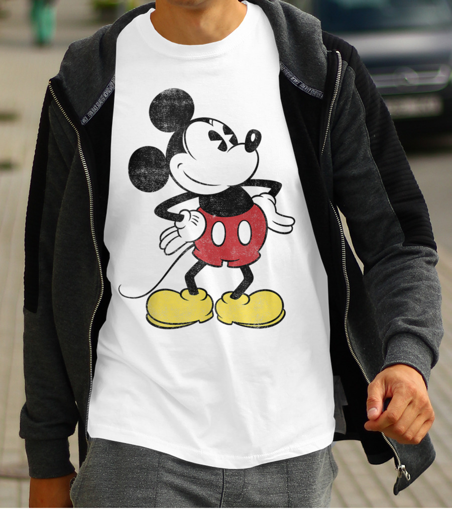 Mickey Mouse Vintage Style Disney Classic Character T-Shirt