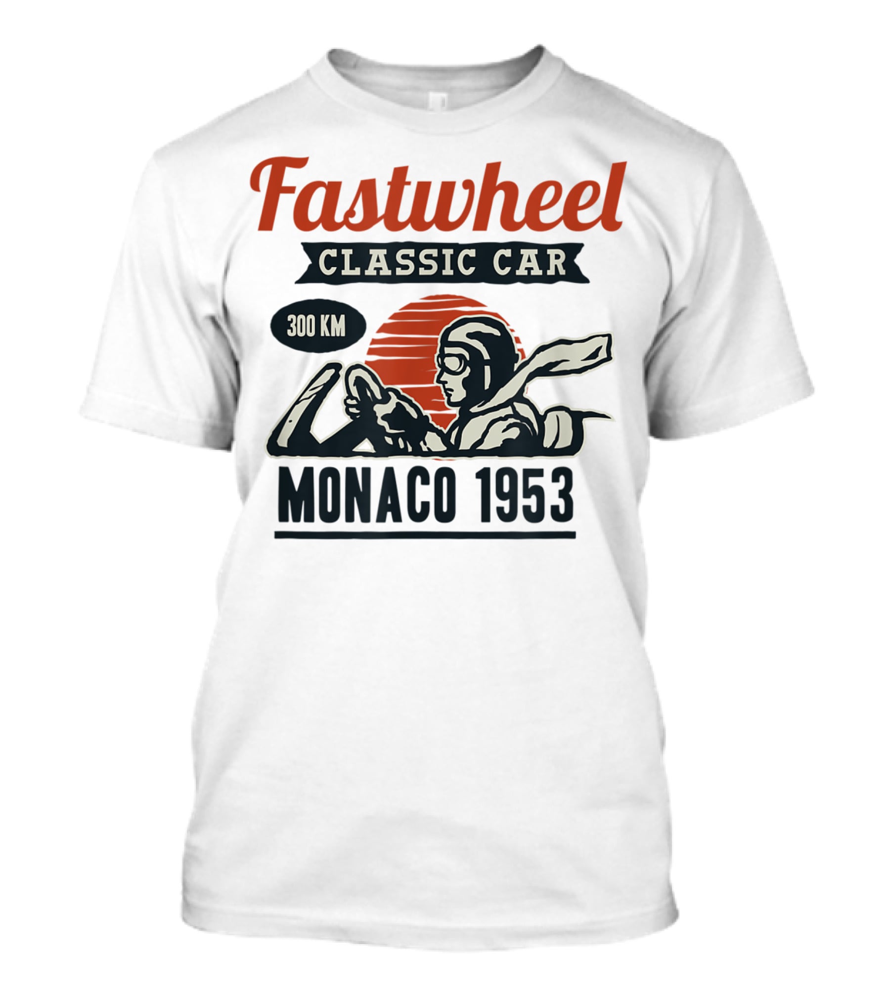 Fastwheel Classic Car Monaco 1953 300 KM T-Shirt
