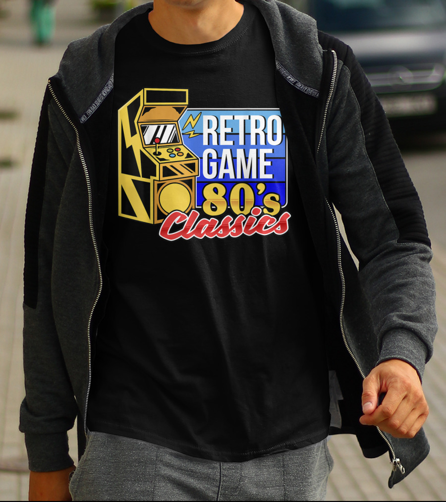 Retro Game 80's Classics Arcade Machine T-Shirt