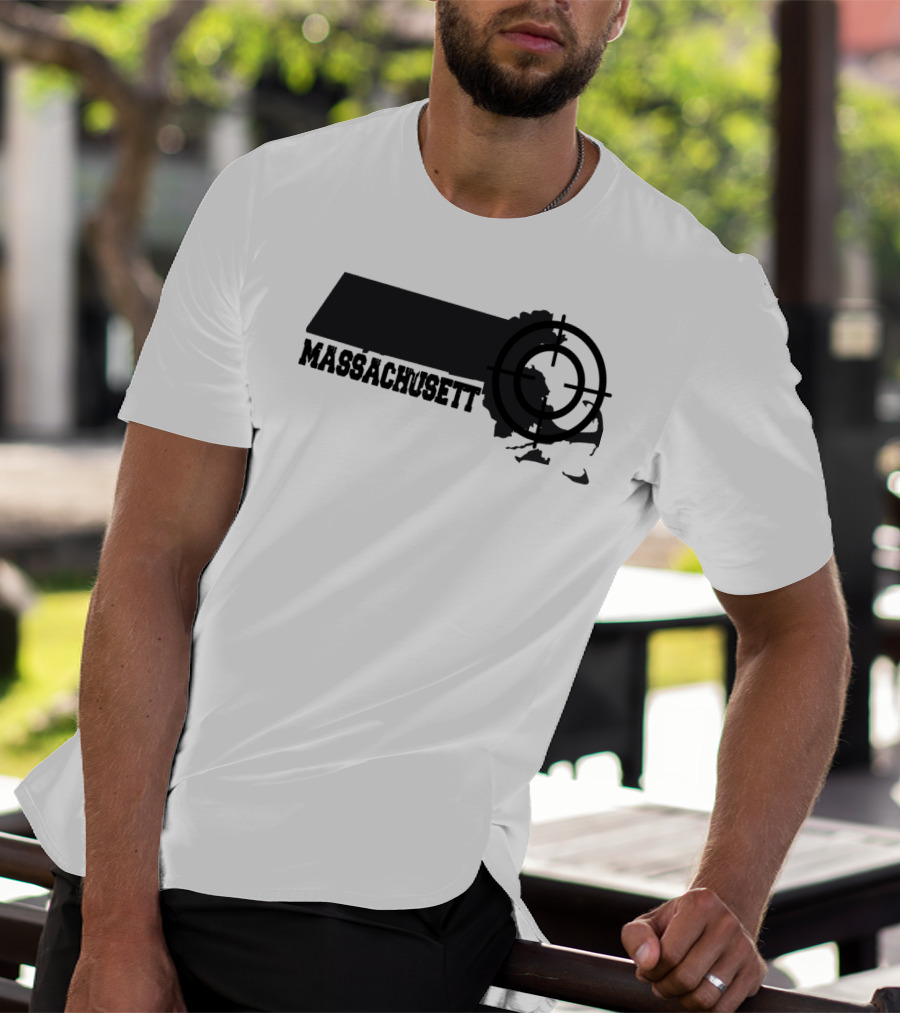 Massachusetts Target Map Fun T-Shirt