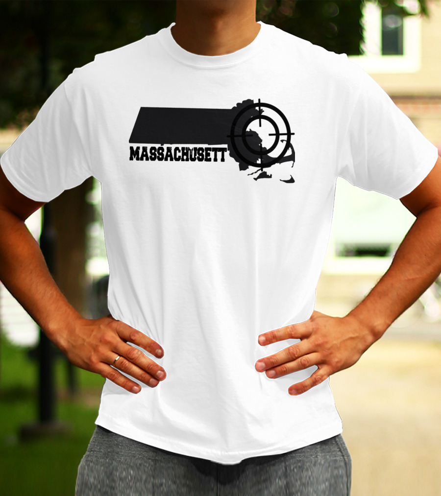 Massachusetts Target Map Fun T-Shirt