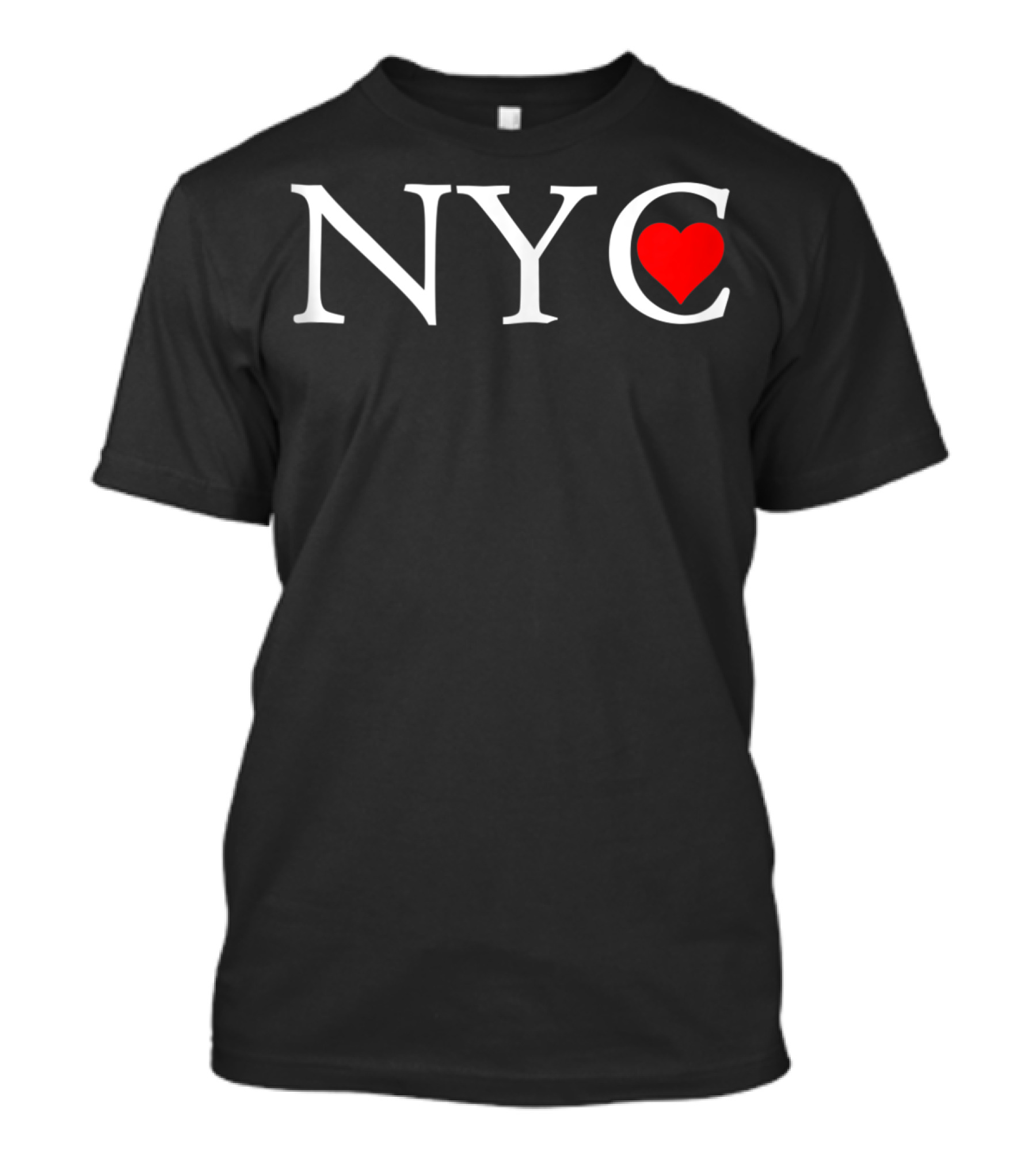 NYC Classic Red Heart Trendy New York CP T-Shirt