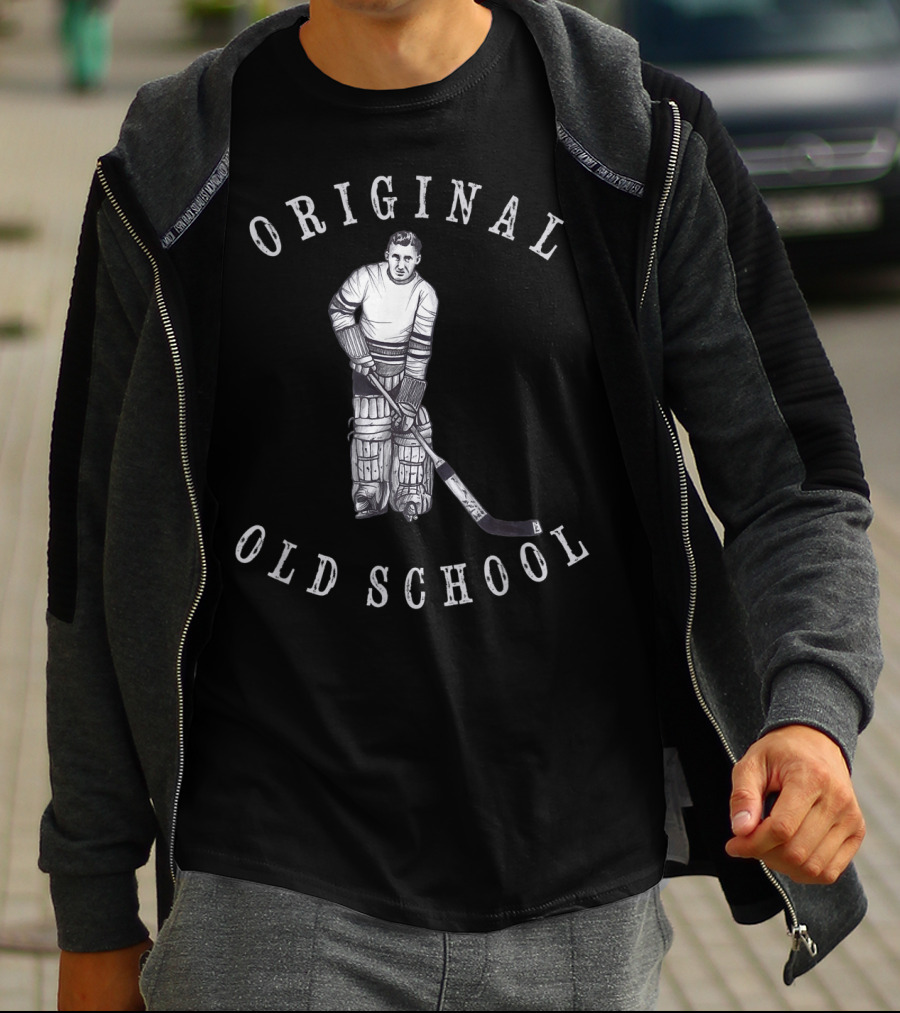 Original Old School Hockey Goalie Vintage Era T-Shirt