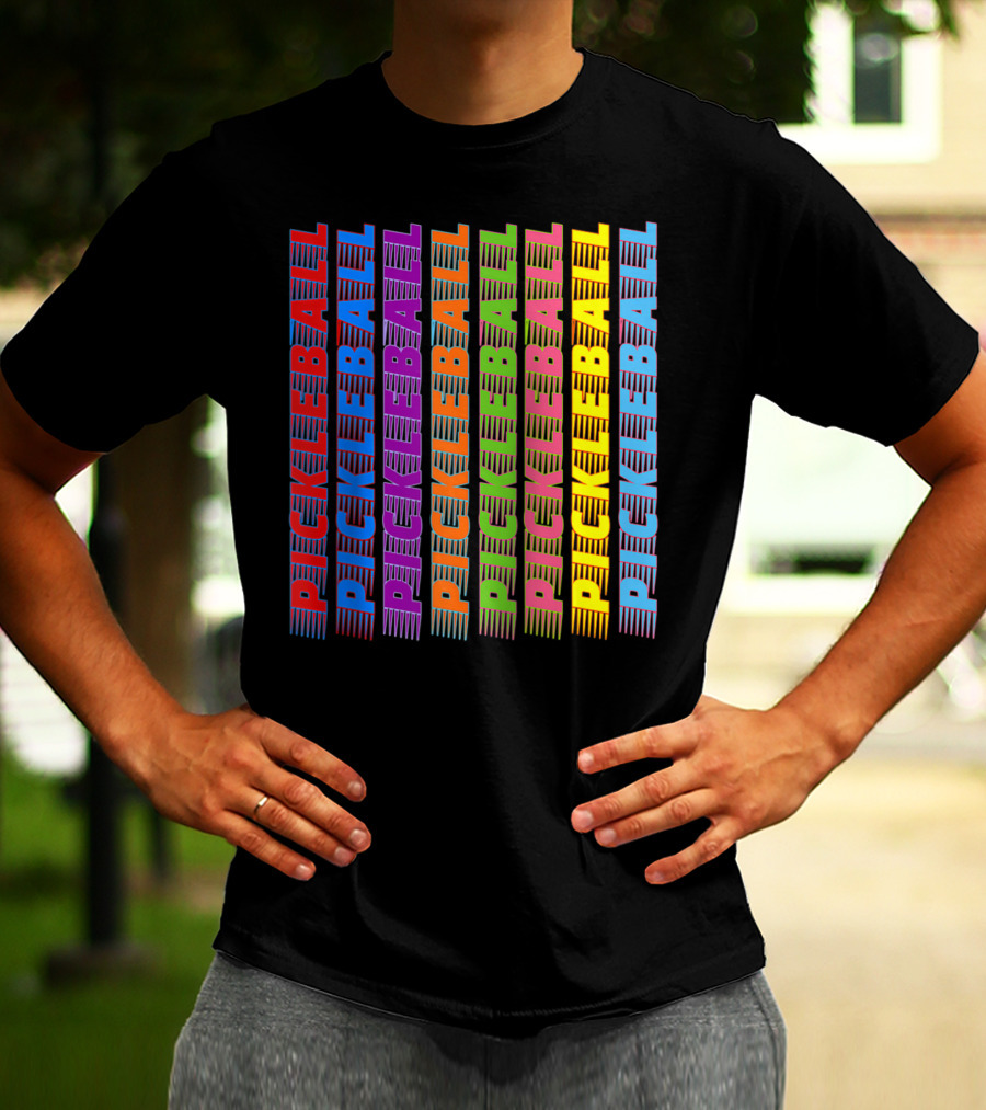 Pickleball Classic Multi-Colored T-Shirt