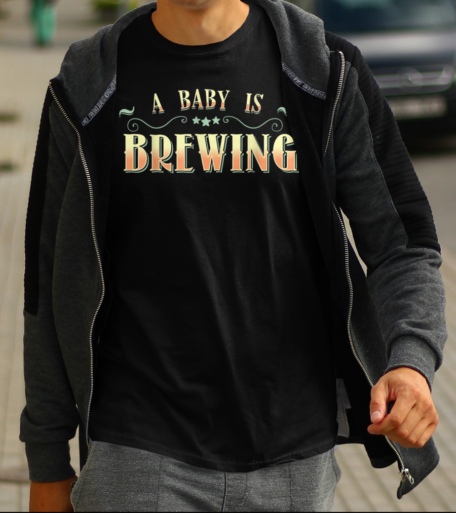 A Baby Is Brewing Expecting Cute Gif T-Shirt