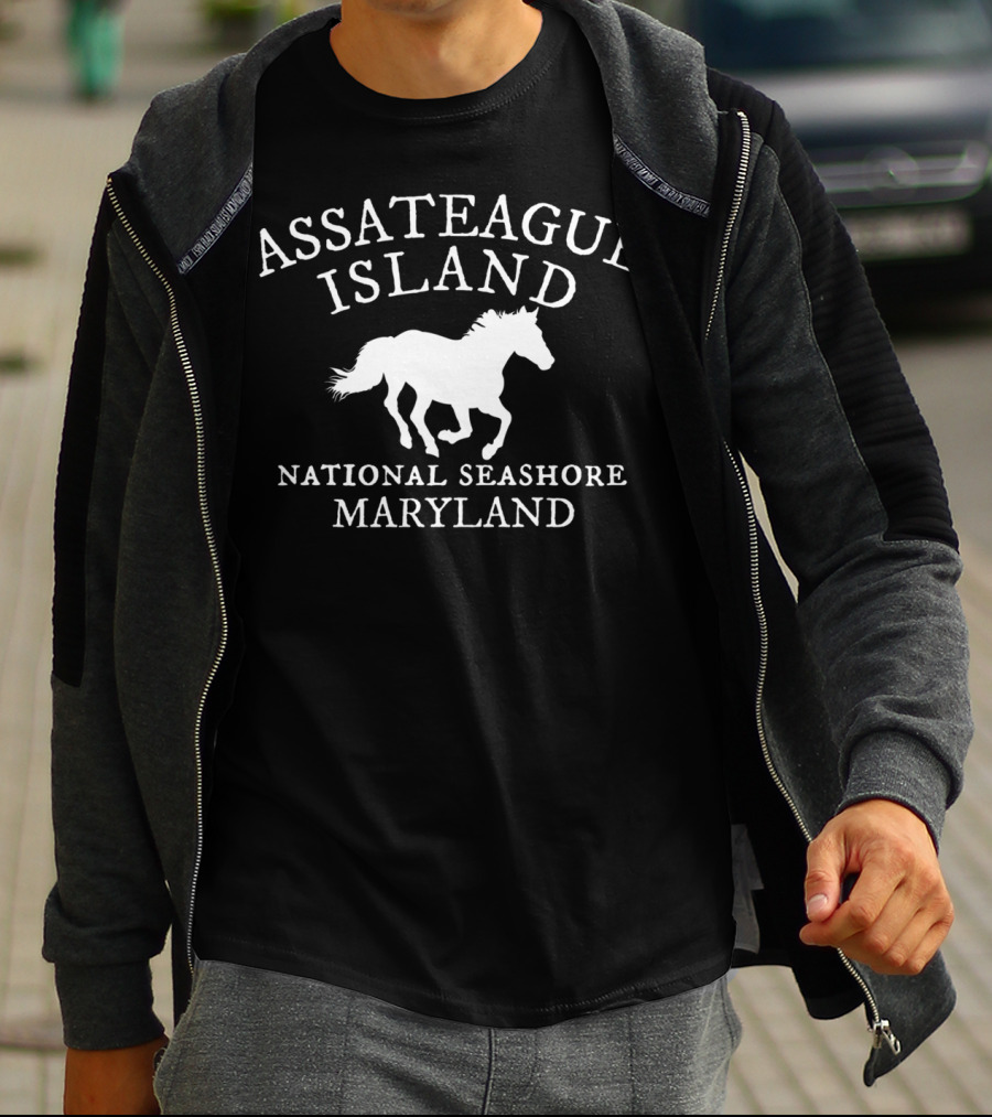 Assateague Island National Seashore Maryland Horse T-Shirt