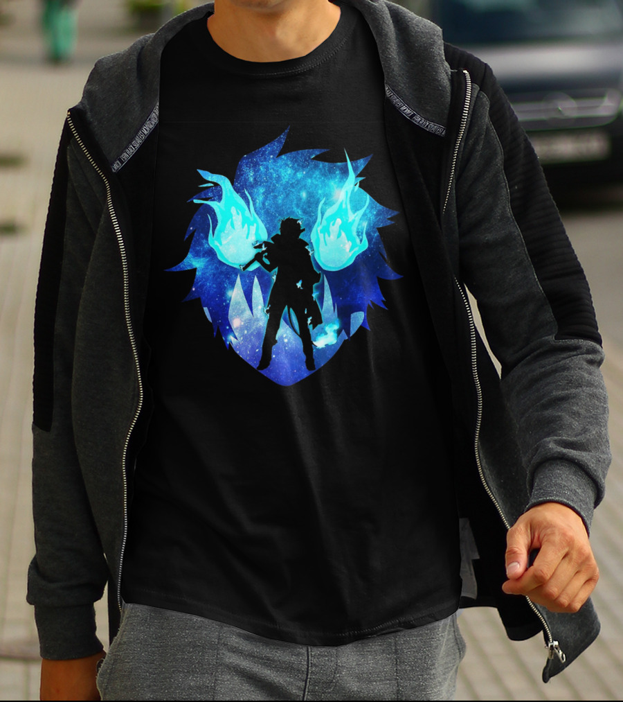 Blue Flames Ao No Anime Exorcist T-Shirt