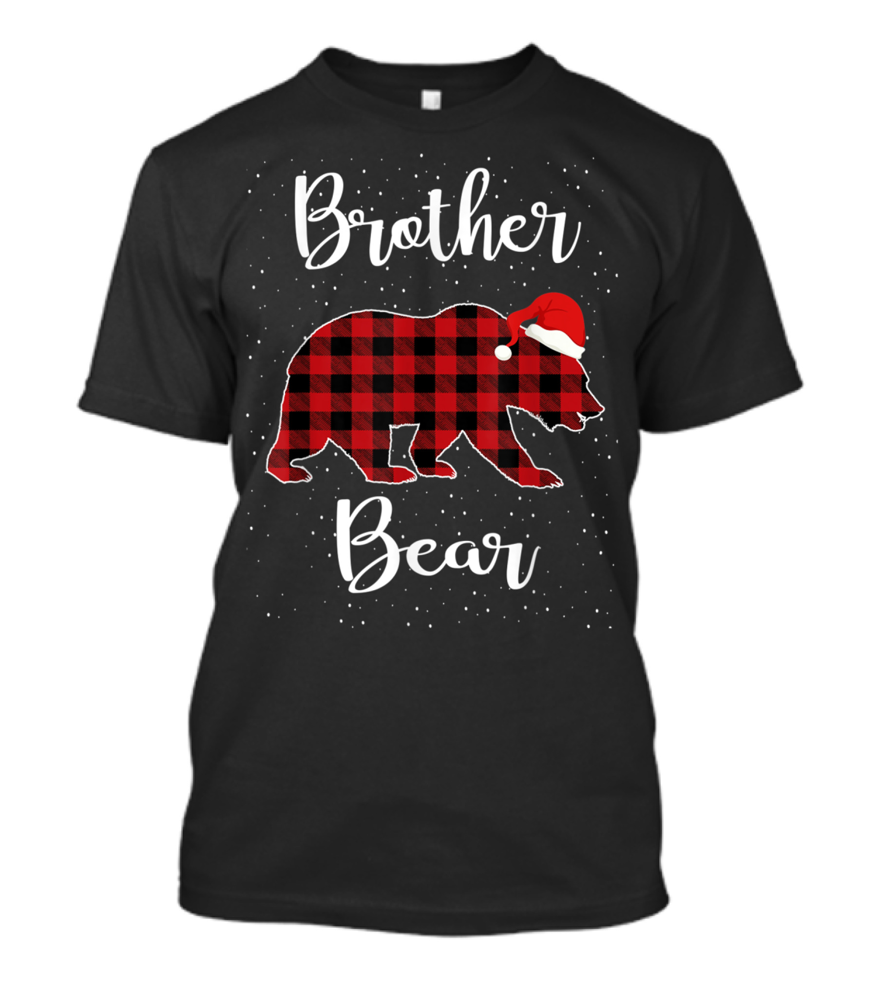 Brother Bear Christmas Plaid Family T-Shirt