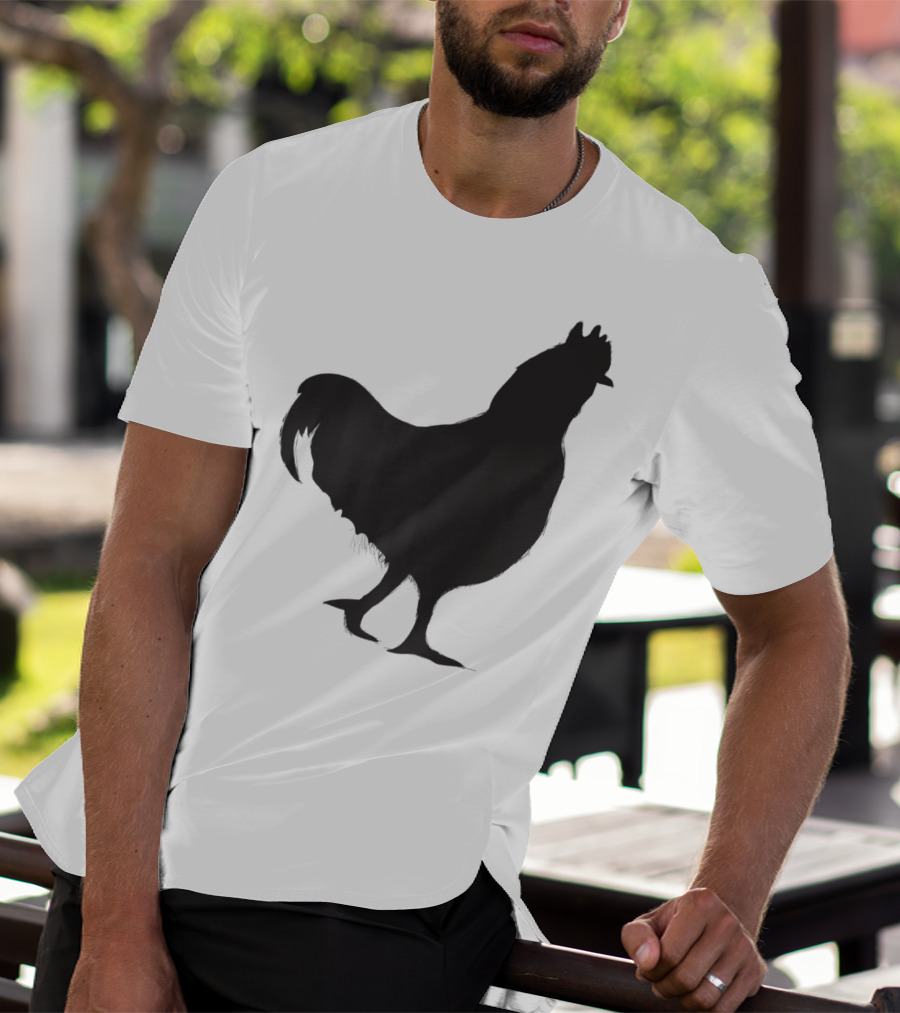 Chicken Poultry Silhouette Icon T-Shirt