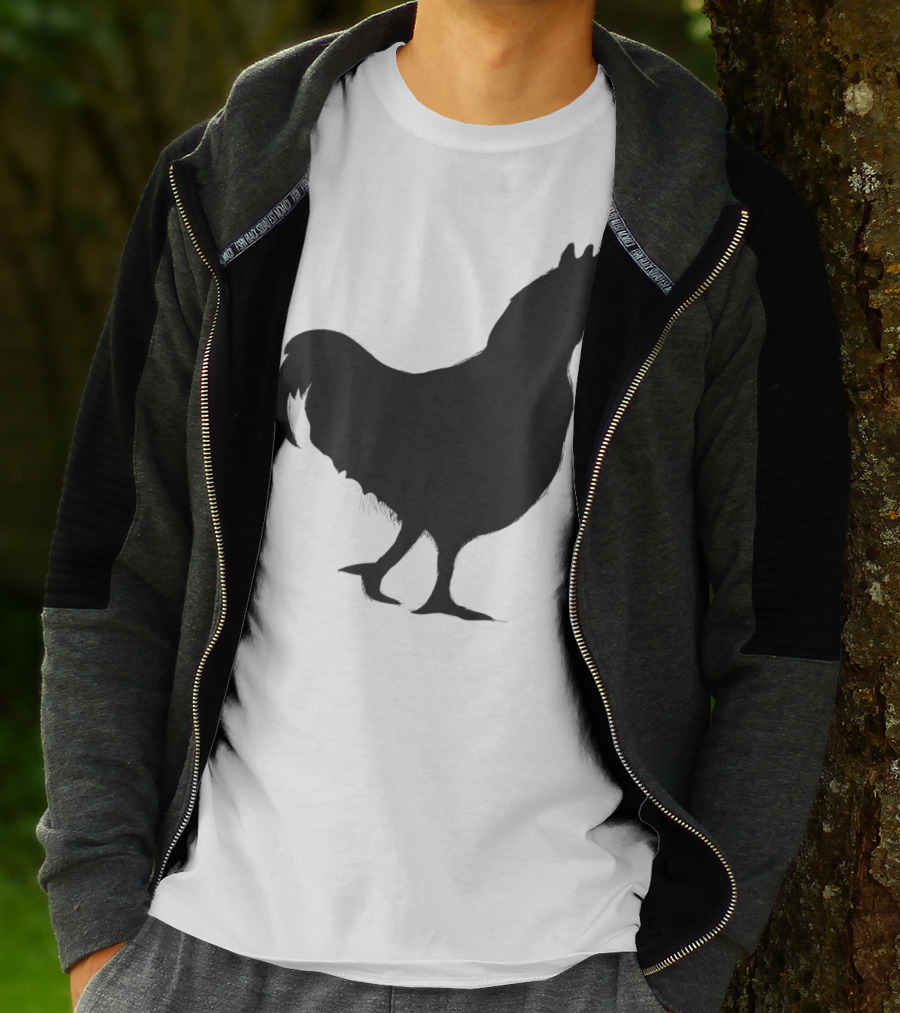 Chicken Poultry Silhouette Icon T-Shirt