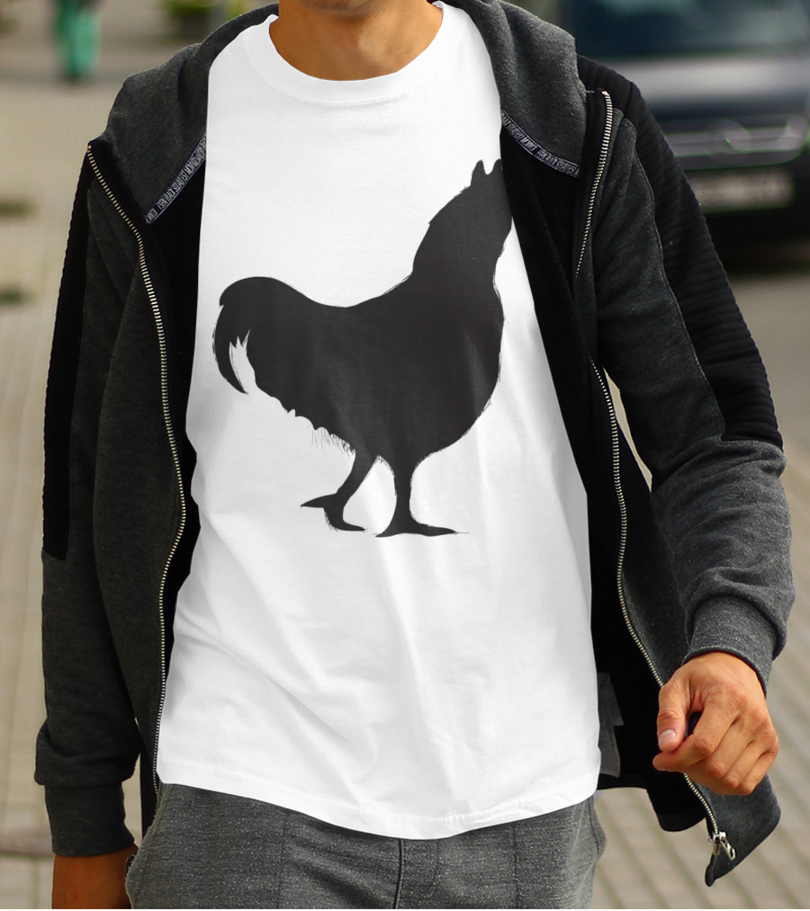 Chicken Poultry Silhouette Icon T-Shirt