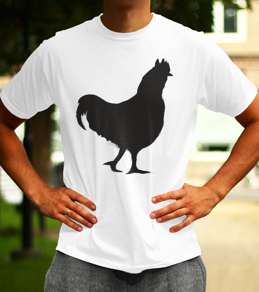 Chicken Poultry Silhouette Icon T-Shirt