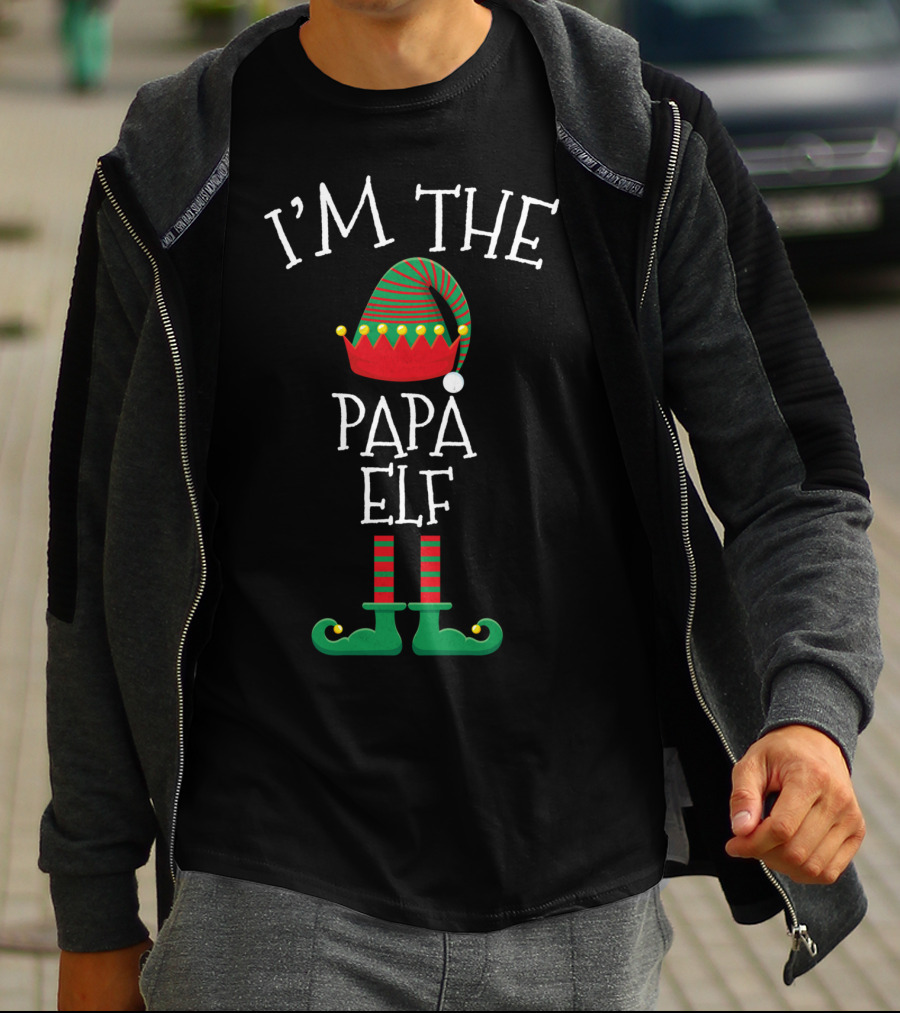 I'm The Papa Elf Christmas Family Group Matching Men T-Shirt