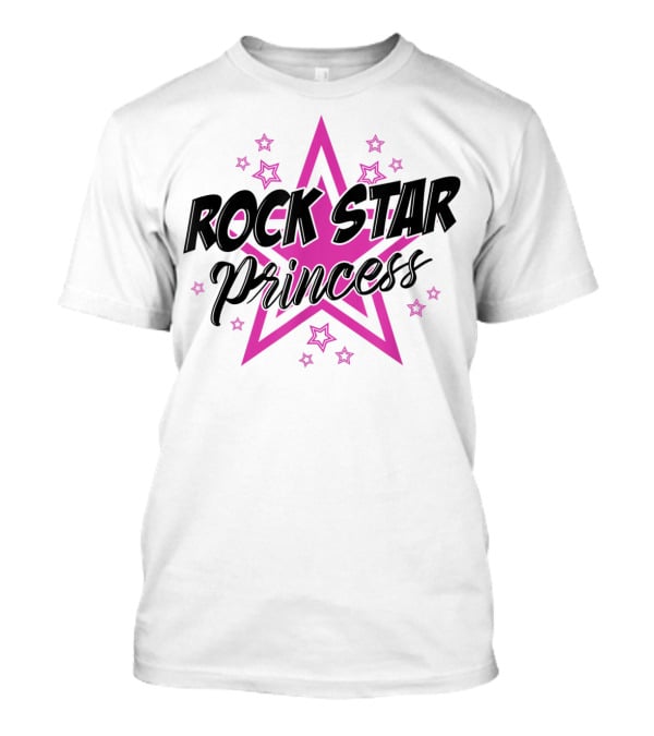 Rockstar Princess Pink Star Sassy Cool T-Shirt