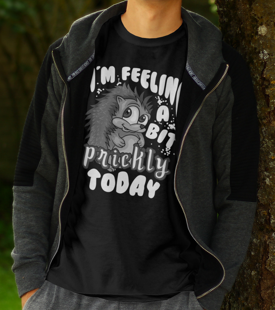 I'm Feeling A Bit Prickly Today Cute Unique Hedgehog T-Shirt