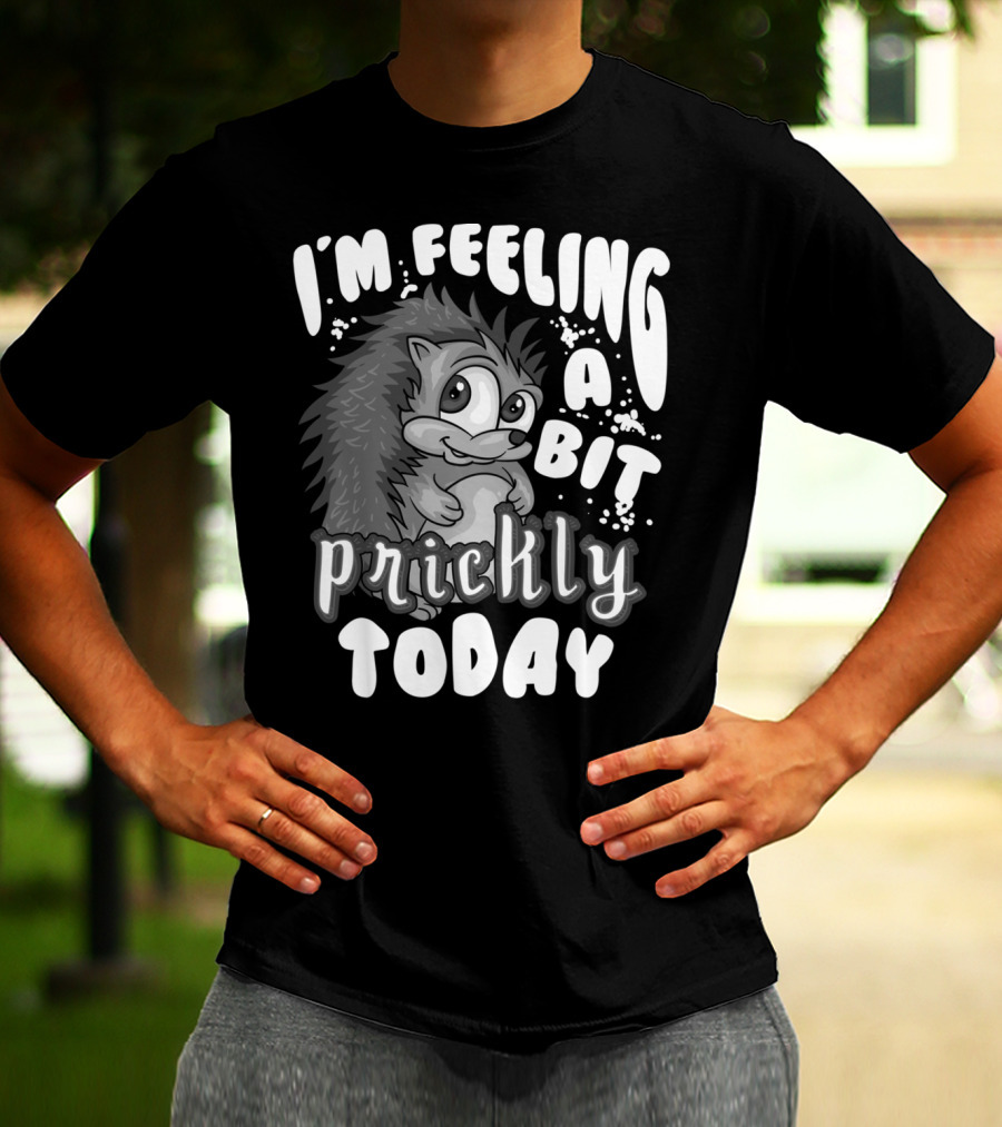 I'm Feeling A Bit Prickly Today Cute Unique Hedgehog T-Shirt