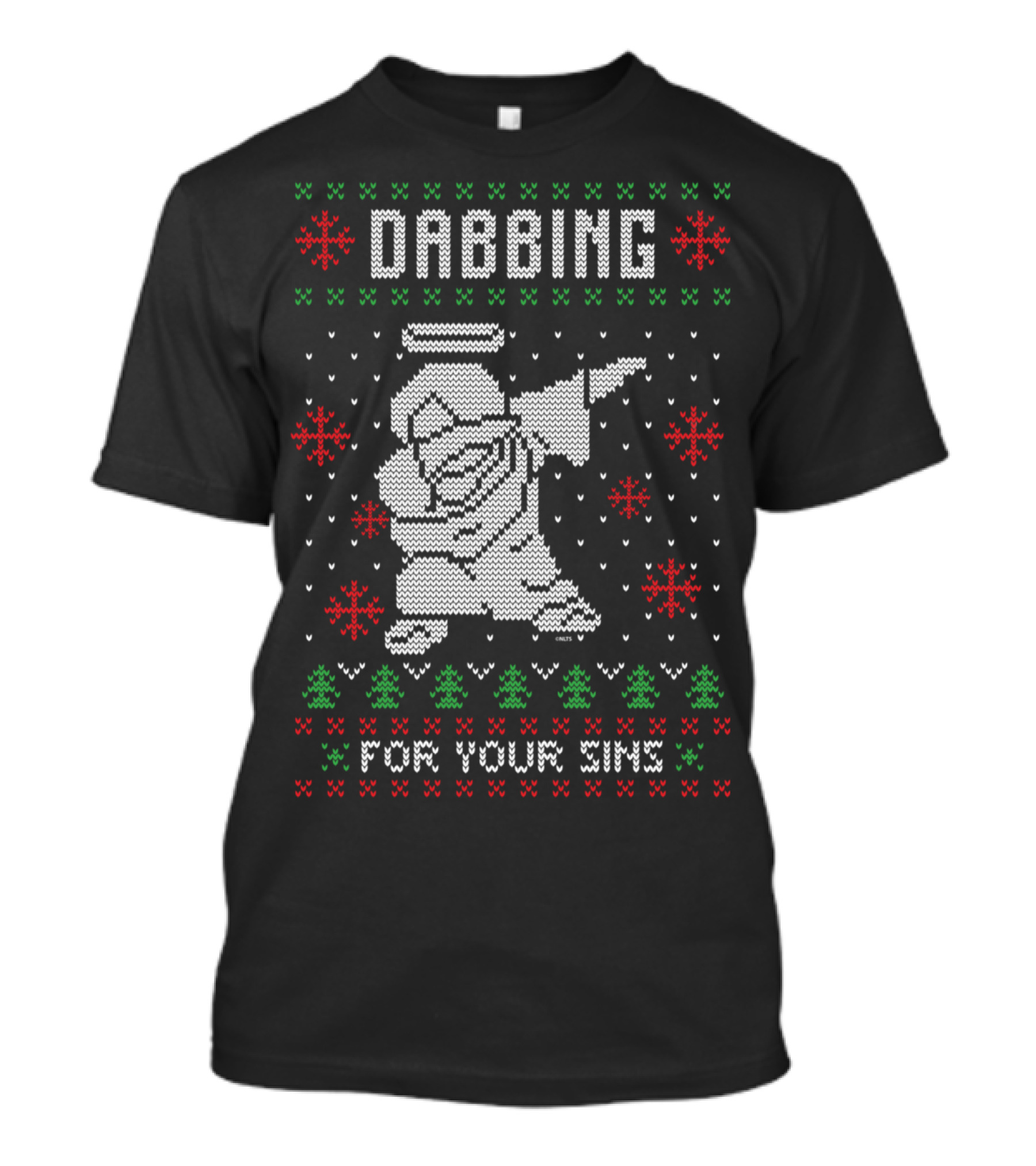 Dabbing Jesus Ugly Christmas Style For Your Sins T-Shirt