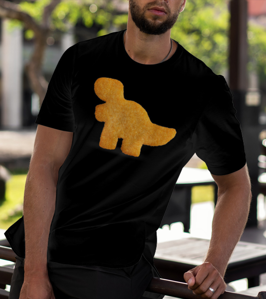 Dino T-Rex Chicken Nugget Funny Dinosaur T-Shirt