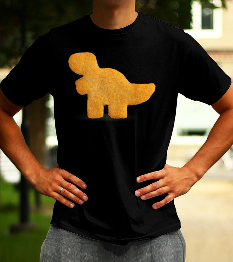 Dino T-Rex Chicken Nugget Funny Dinosaur T-Shirt