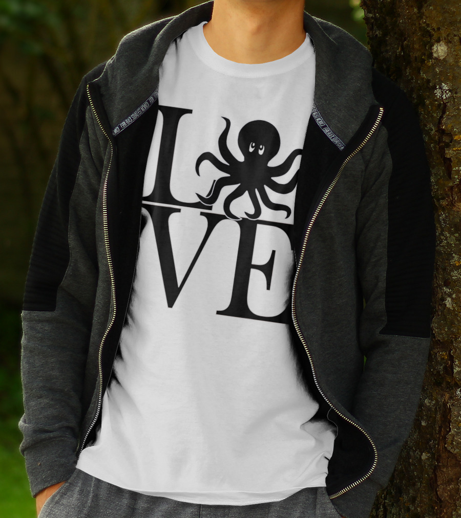 LOVE Octopus Dive Dive Dive T-Shirt