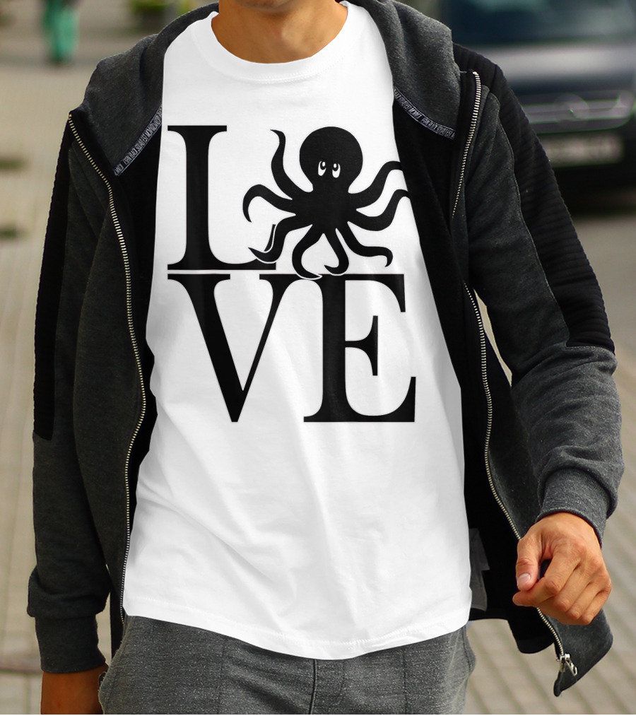 LOVE Octopus Dive Dive Dive T-Shirt