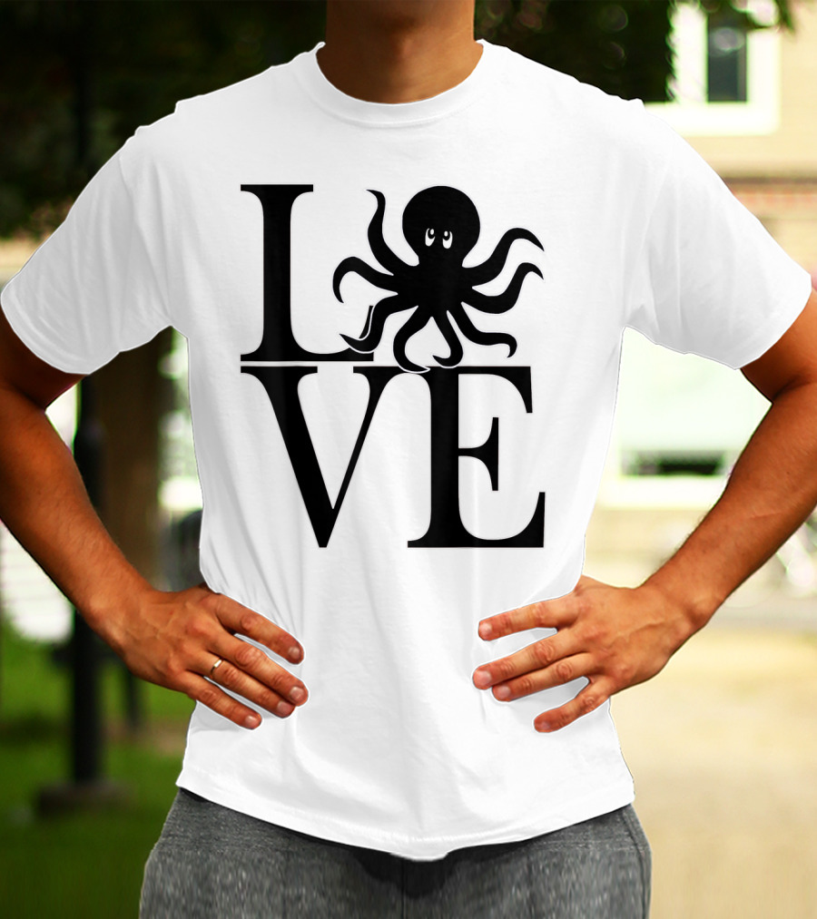 LOVE Octopus Dive Dive Dive T-Shirt