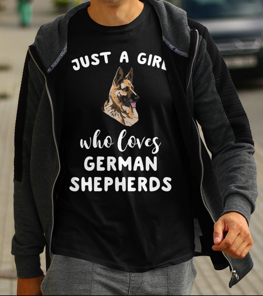 Just A Girl Who Loves German Shepherds T-Shirt