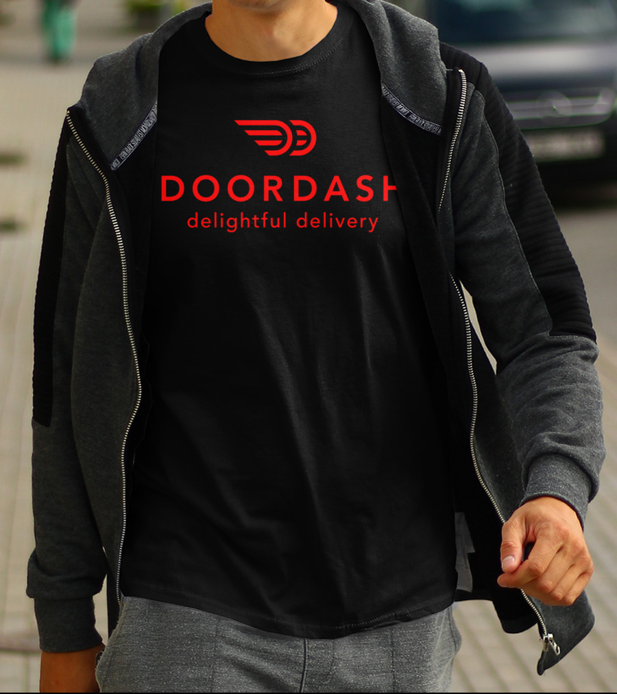 Doordash Dasher Delightful Delivery Driver Casual T-Shirt