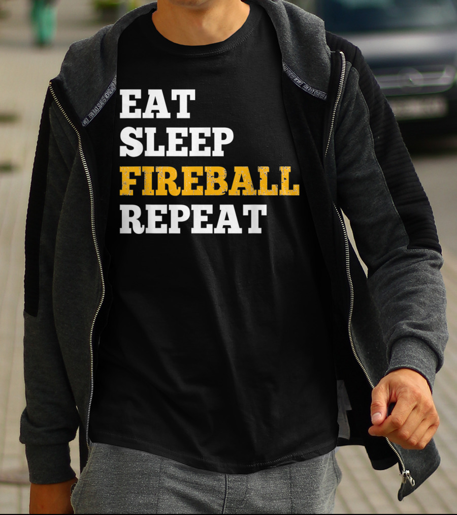 Eat Sleep Fireball Repeat RPG Gamers Gamers T-Shirt