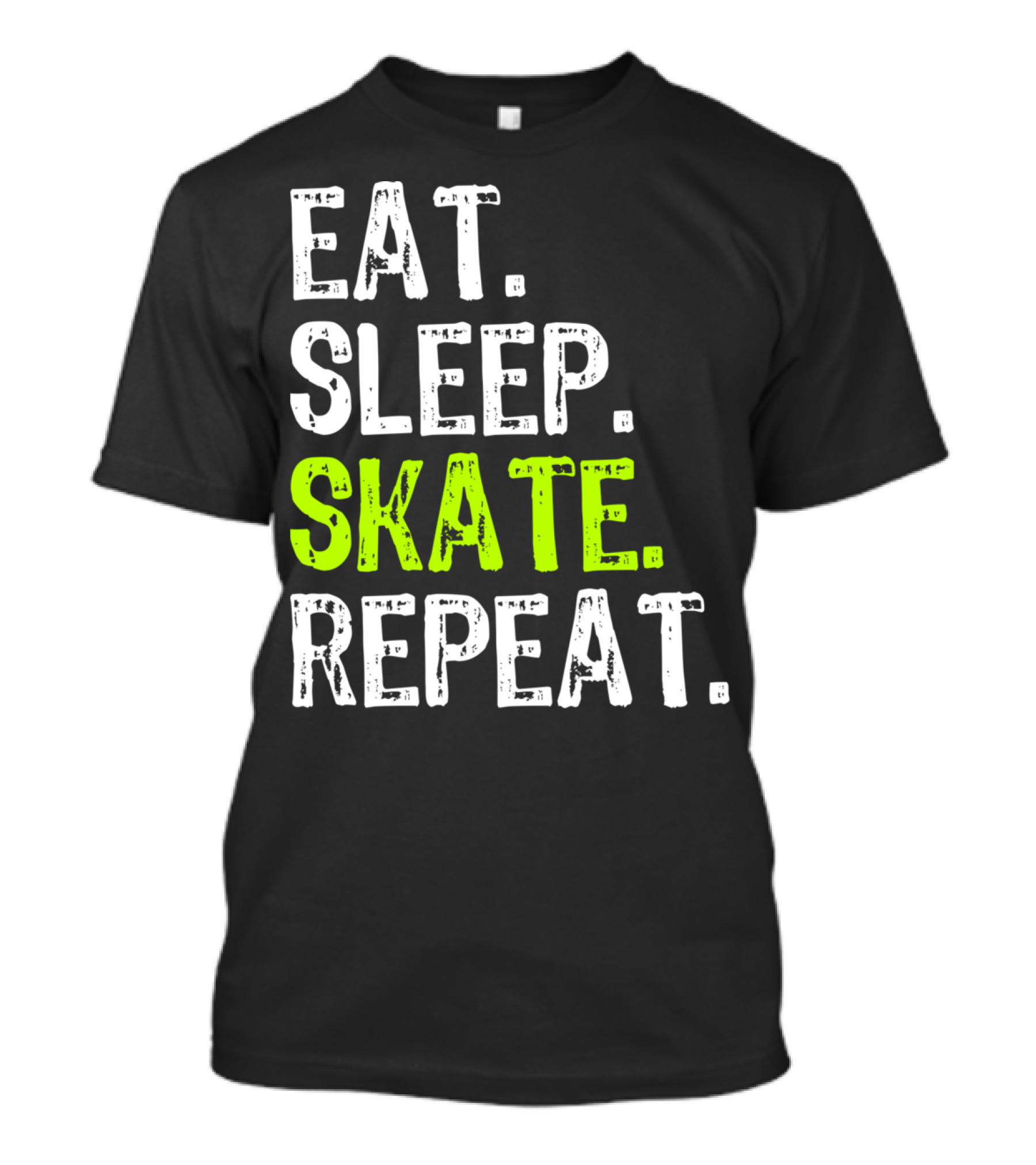Eat Sleep Skate Repeat Skater Lifestyle Routine T-Shirt